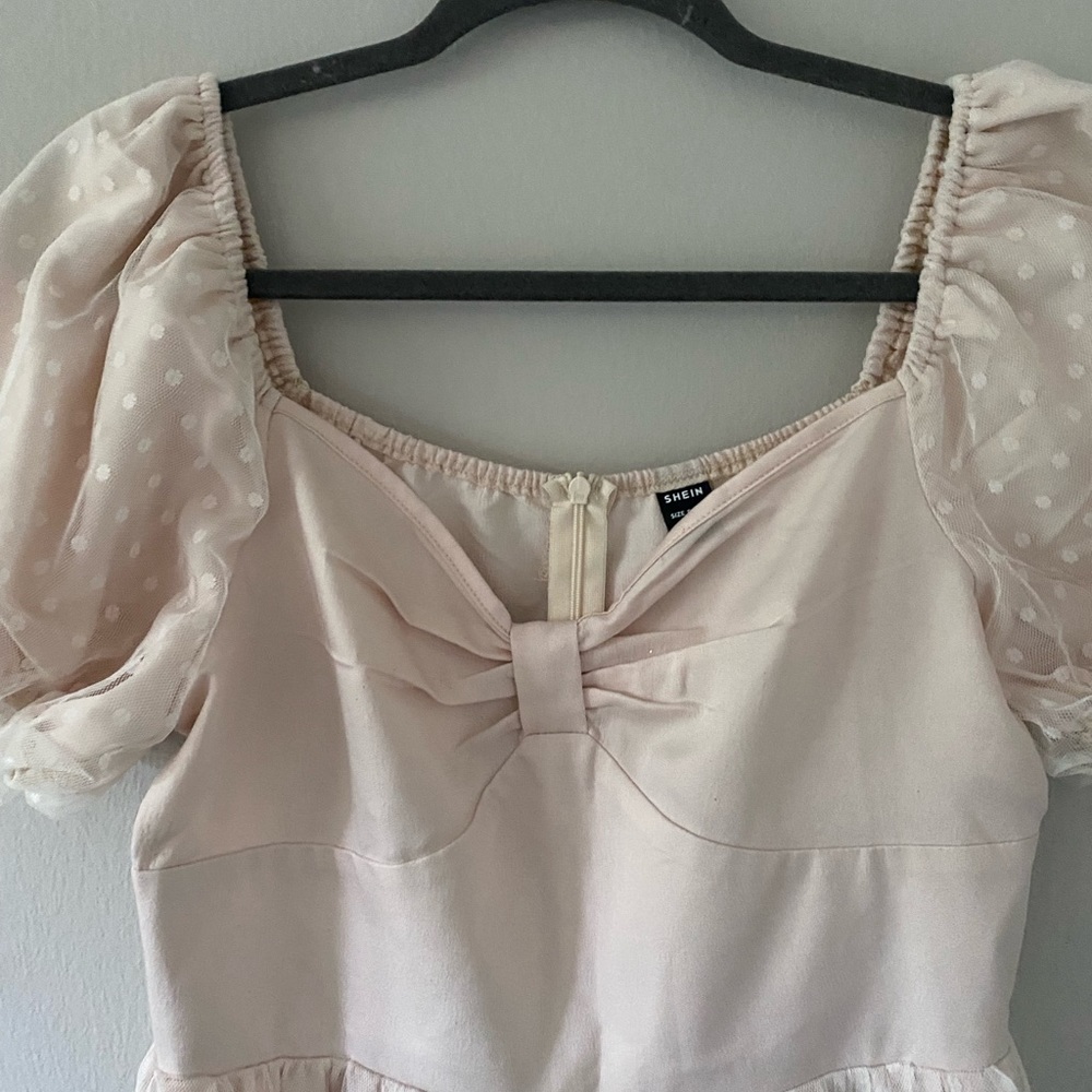 Shein Cream Puff Sleeve Maxi Dress - Picture 3 of 7